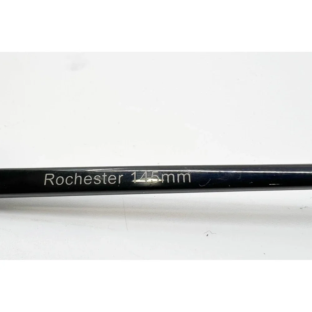 Rochester Eyeglass Frames Mens Black Rectangular Full Rim 145mm 39377